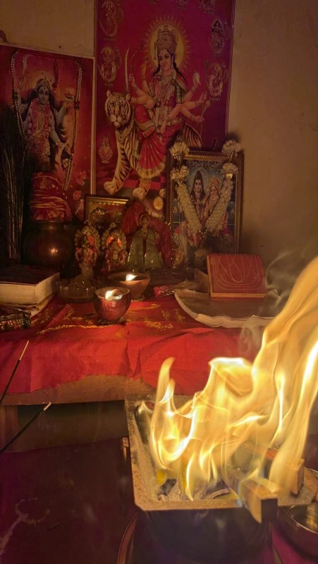 Havan and pooja ritual for peace and positive energy