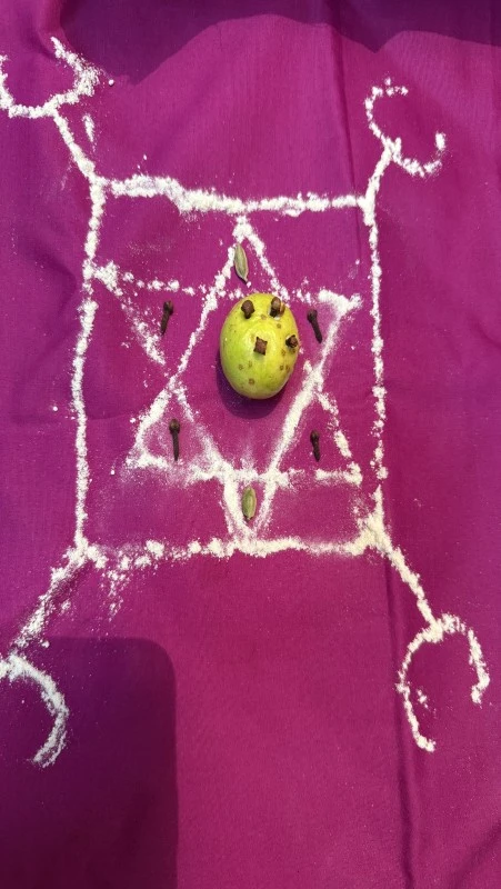 Sacred ritual performed for blessings and life guidance